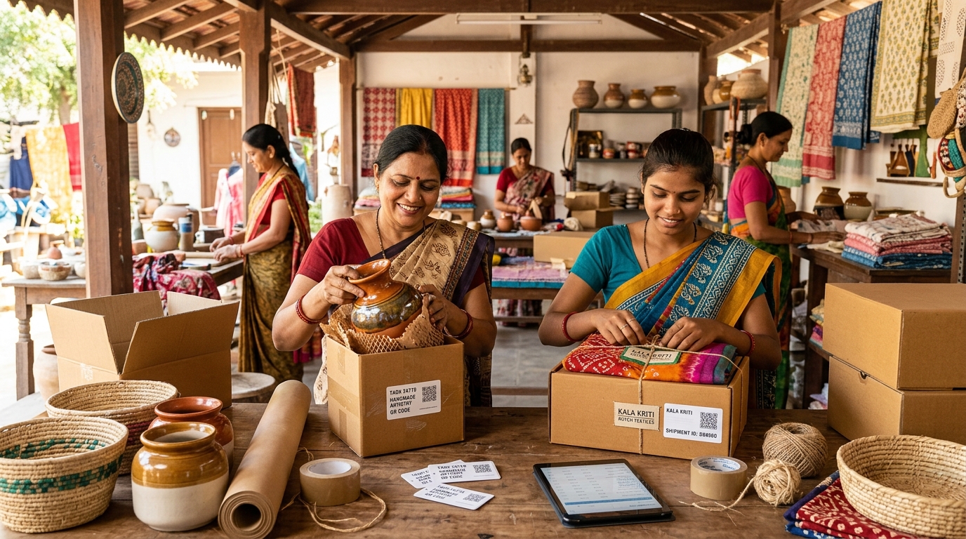 Indian Artisans in Modern Packaging and Cataloguing Workshop
